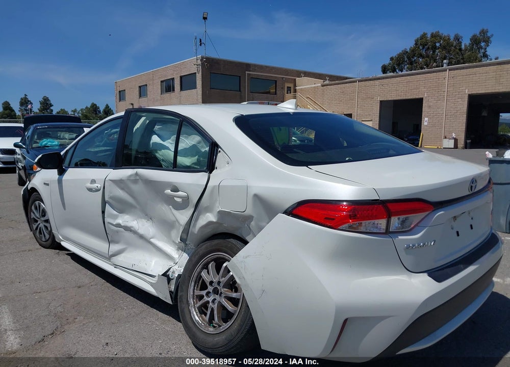 2021 TOYOTA COROLLA HYBRID LE VIN: JTDEAMDE1MJ012707