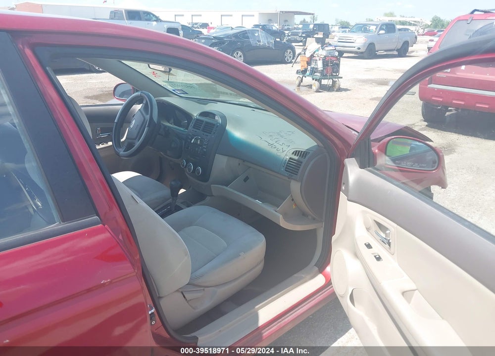 2008 KIA SPECTRA EX VIN: KNAFE121985581940