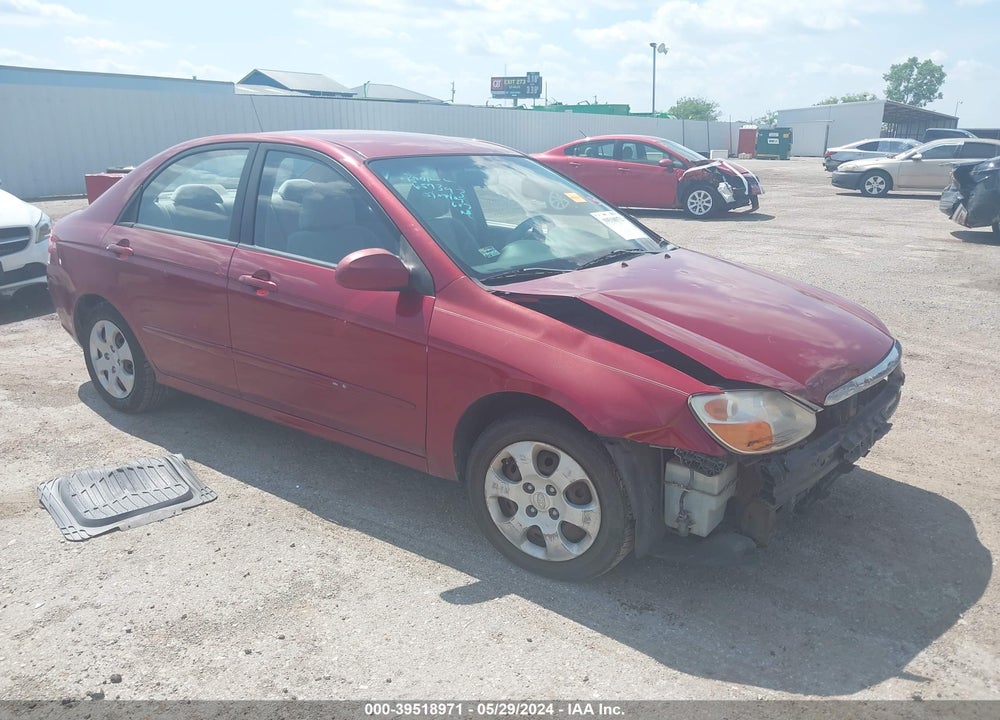 2008 KIA SPECTRA EX VIN: KNAFE121985581940