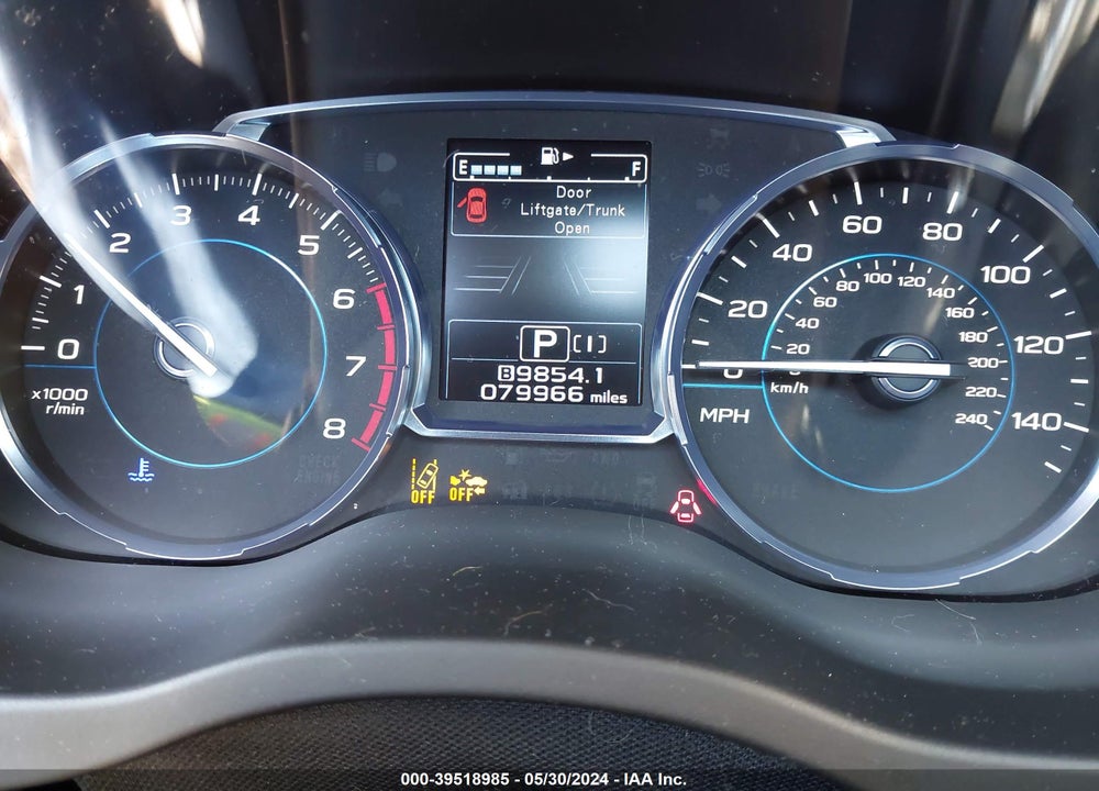 2017 SUBARU FORESTER 2.0XT TOURING VIN: JF2SJGWC6HH463288