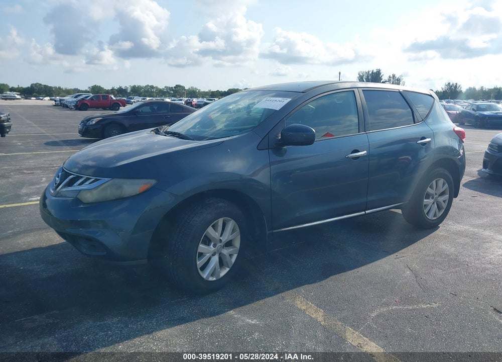 2012 NISSAN MURANO S VIN: JN8AZ1MU2CW103360
