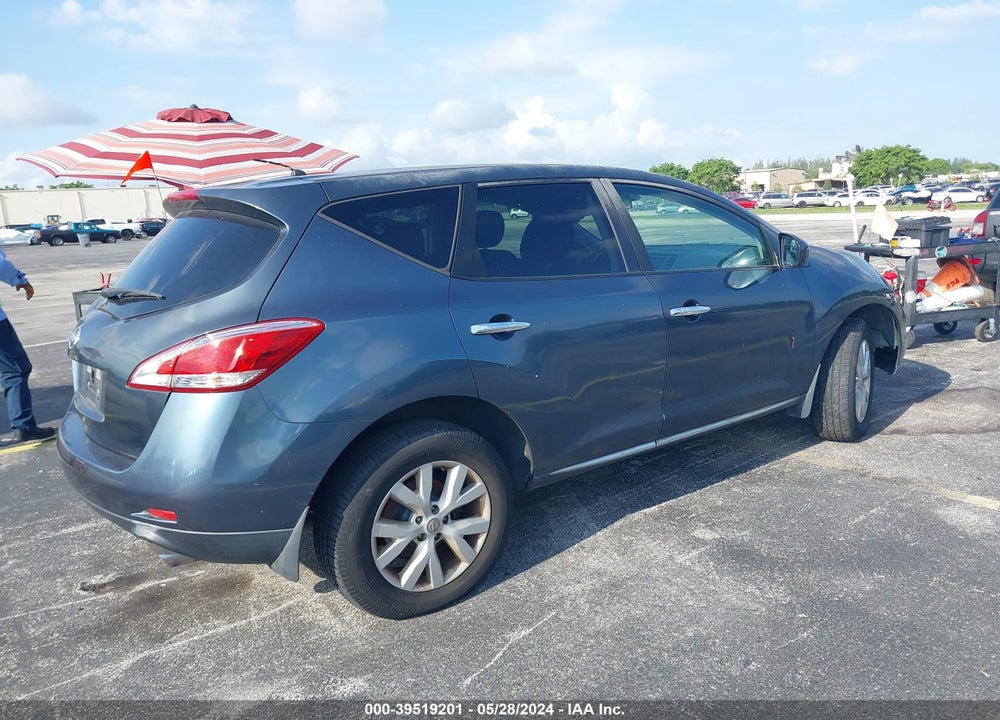 2012 NISSAN MURANO S VIN: JN8AZ1MU2CW103360