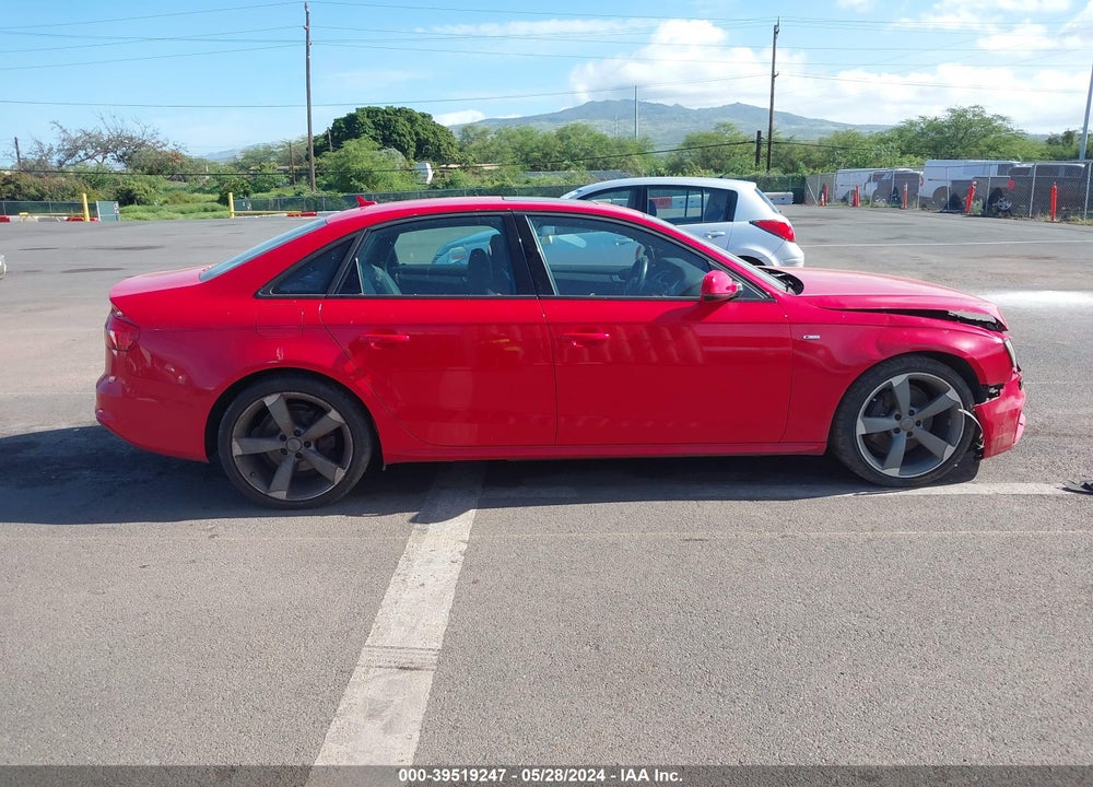2014 AUDI A4 2.0T PREMIUM VIN: WAUMFAFL7EN027372
