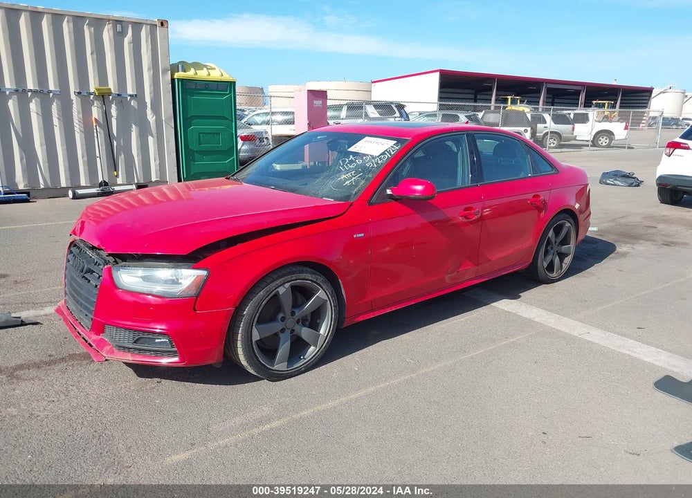 2014 AUDI A4 2.0T PREMIUM VIN: WAUMFAFL7EN027372