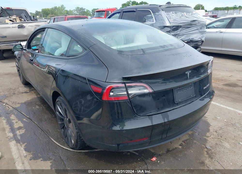 2021 TESLA MODEL 3 PERFORMANCE DUAL MOTOR ALL-WHEEL DRIVE VIN: 5YJ3E1EC5MF092530
