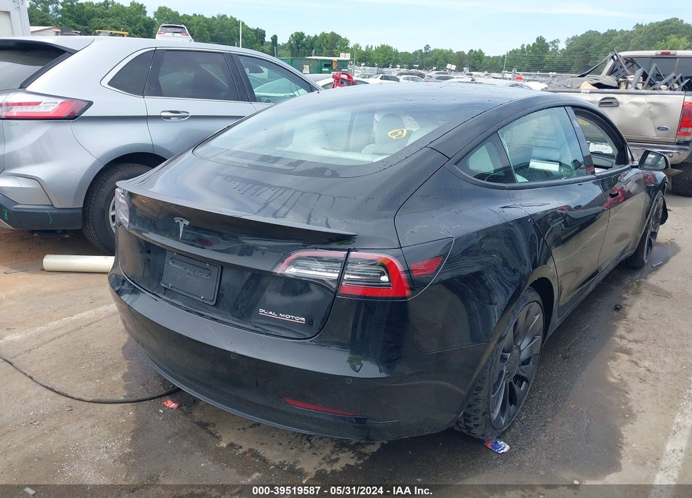 2021 TESLA MODEL 3 PERFORMANCE DUAL MOTOR ALL-WHEEL DRIVE VIN: 5YJ3E1EC5MF092530