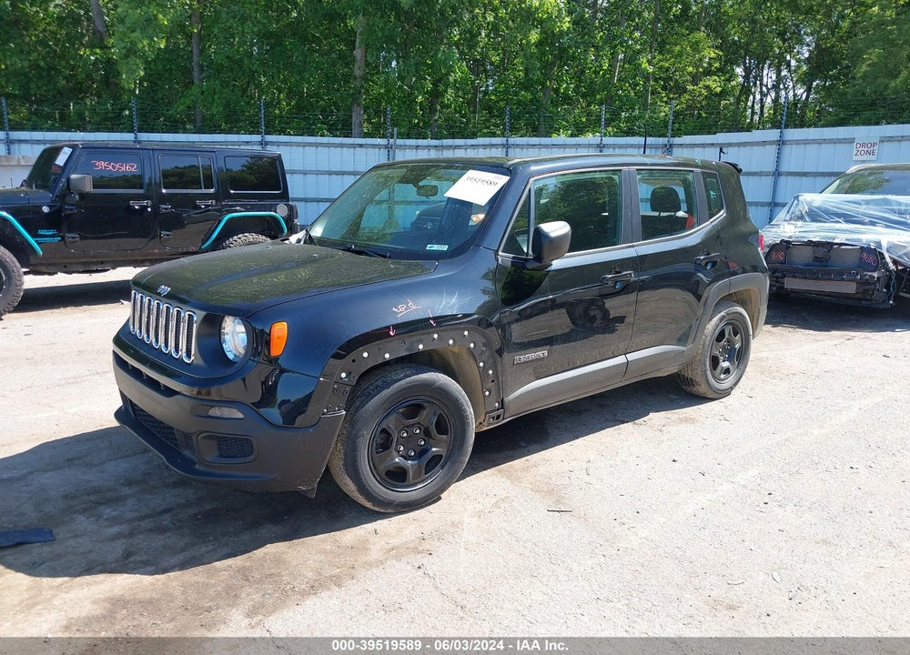 2017 JEEP RENEGADE SPORT FWD VIN: ZACCJAAB2HPF59586