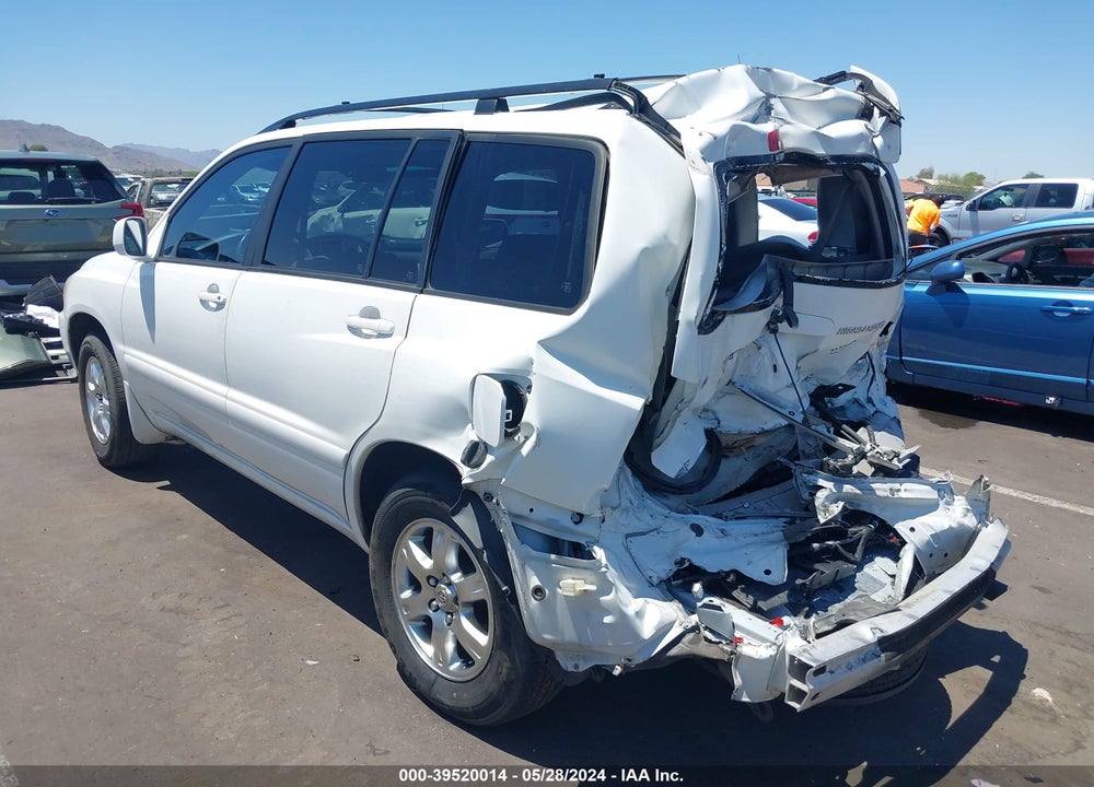 2007 TOYOTA HIGHLANDER V6 VIN: JTEDP21A870144627