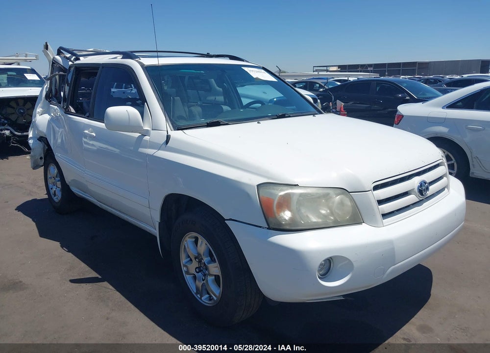 2007 TOYOTA HIGHLANDER V6 VIN: JTEDP21A870144627