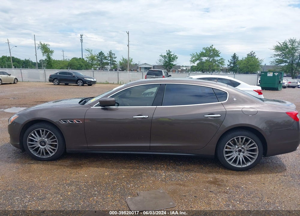 2014 MASERATI QUATTROPORTE S Q4 VIN: ZAM56RRAXE1112788