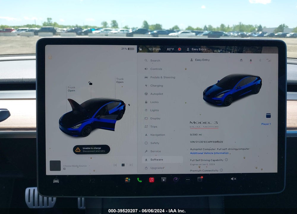 2023 TESLA MODEL 3 PERFORMANCE DUAL MOTOR ALL-WHEEL DRIVE VIN: 5YJ3E1EC4PF696929
