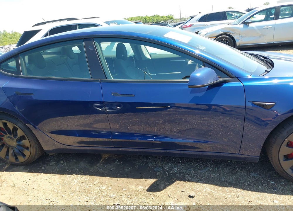 2023 TESLA MODEL 3 PERFORMANCE DUAL MOTOR ALL-WHEEL DRIVE VIN: 5YJ3E1EC4PF696929