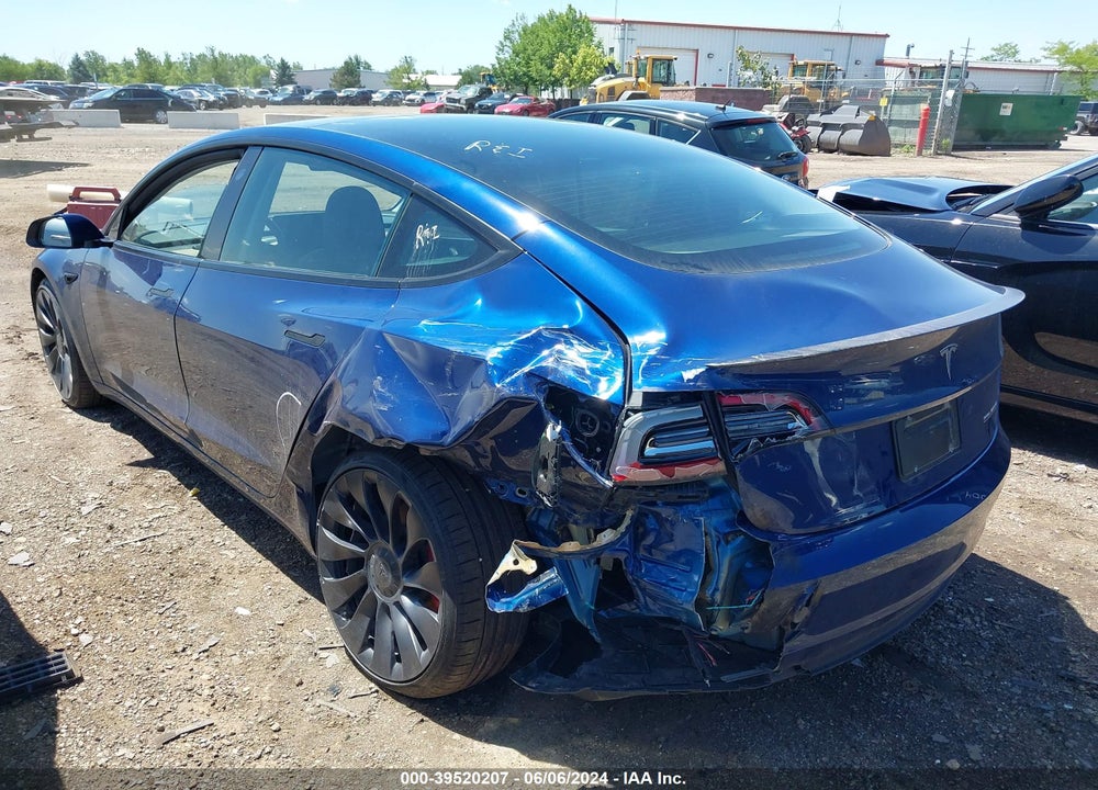 2023 TESLA MODEL 3 PERFORMANCE DUAL MOTOR ALL-WHEEL DRIVE VIN: 5YJ3E1EC4PF696929