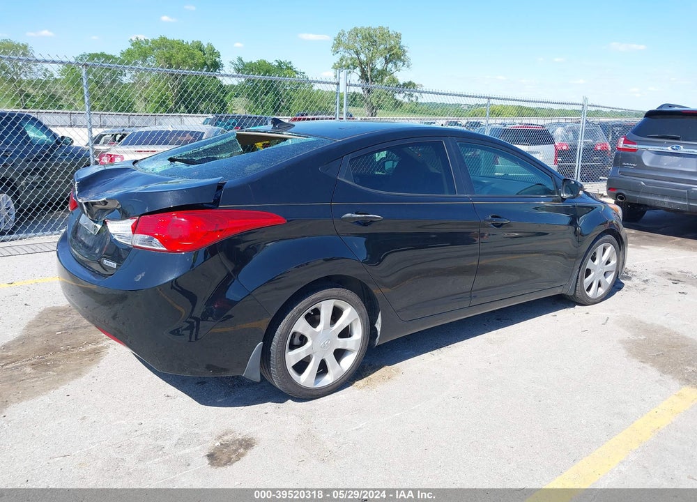 2013 HYUNDAI ELANTRA LIMITED VIN: 5NPDH4AE9DH168854