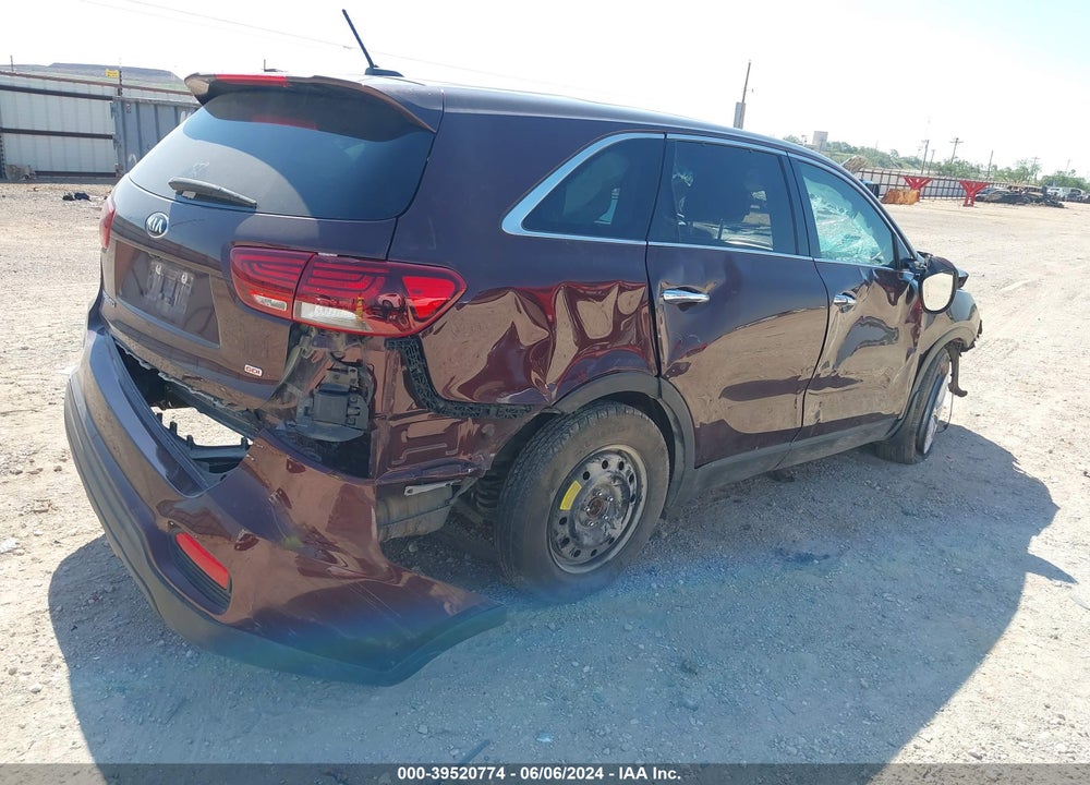2020 KIA SORENTO 2.4L LX VIN: 5XYPG4A37LG648783