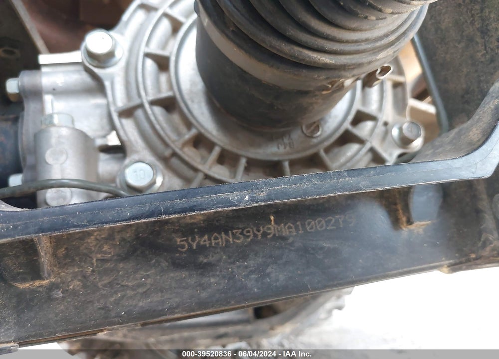 2021 YAMAHA YXE1000 VIN: 5Y4AN39Y9MA100279