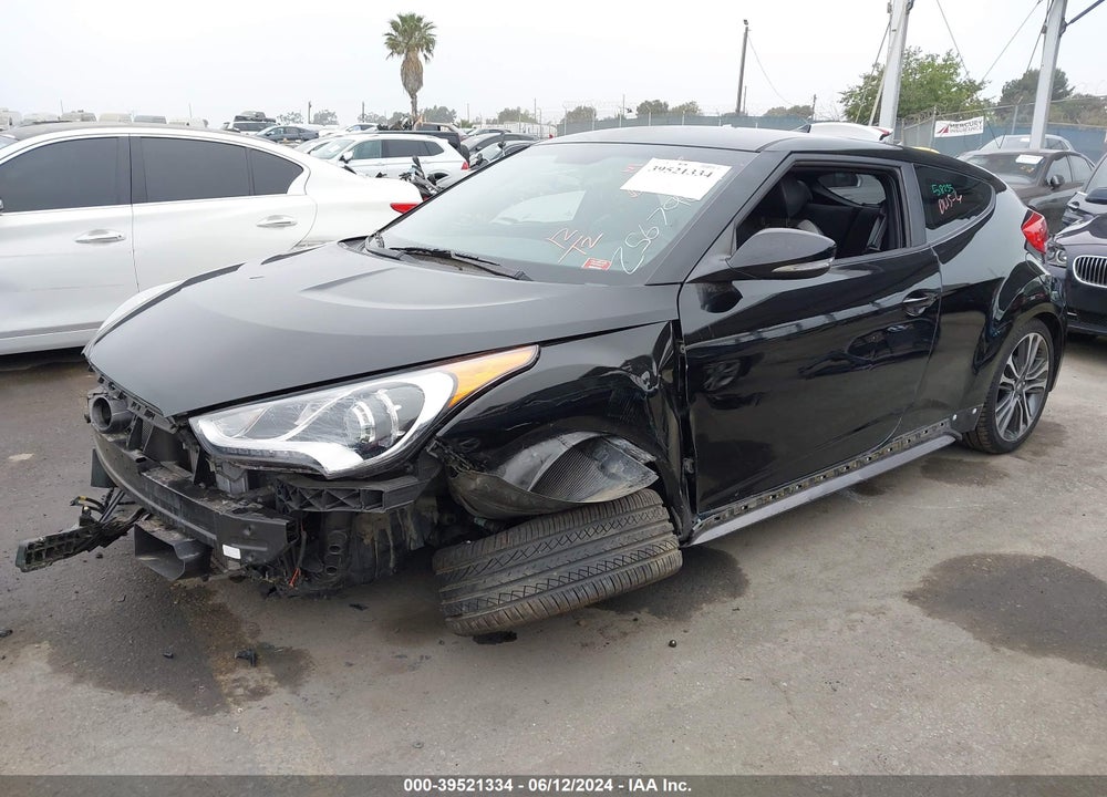 2016 HYUNDAI VELOSTER TURBO VIN: KMHTC6AE6GU256790