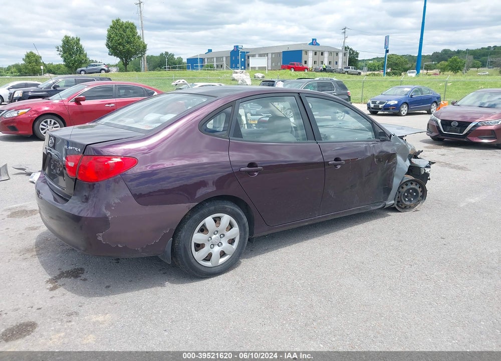 2007 HYUNDAI ELANTRA GLS/LIMITED/SE VIN: KMHDU46D67U049175