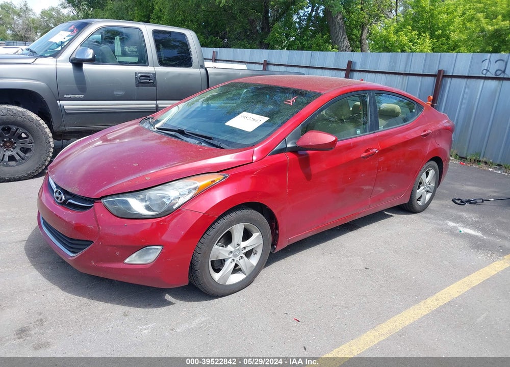 2013 HYUNDAI ELANTRA GLS VIN: KMHDH4AEXDU640996