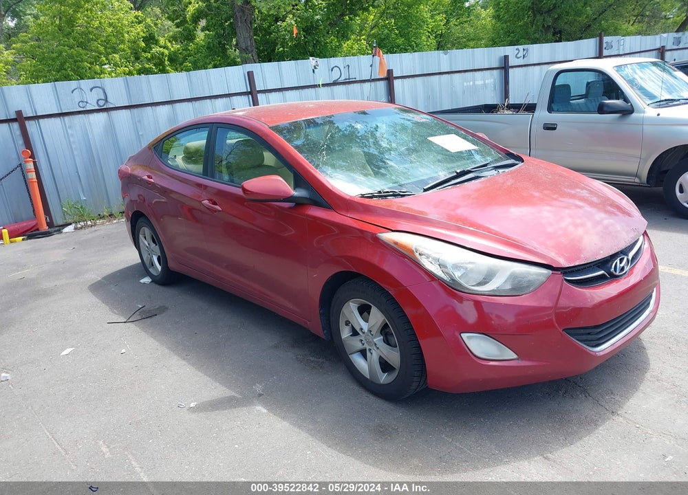 2013 HYUNDAI ELANTRA GLS VIN: KMHDH4AEXDU640996