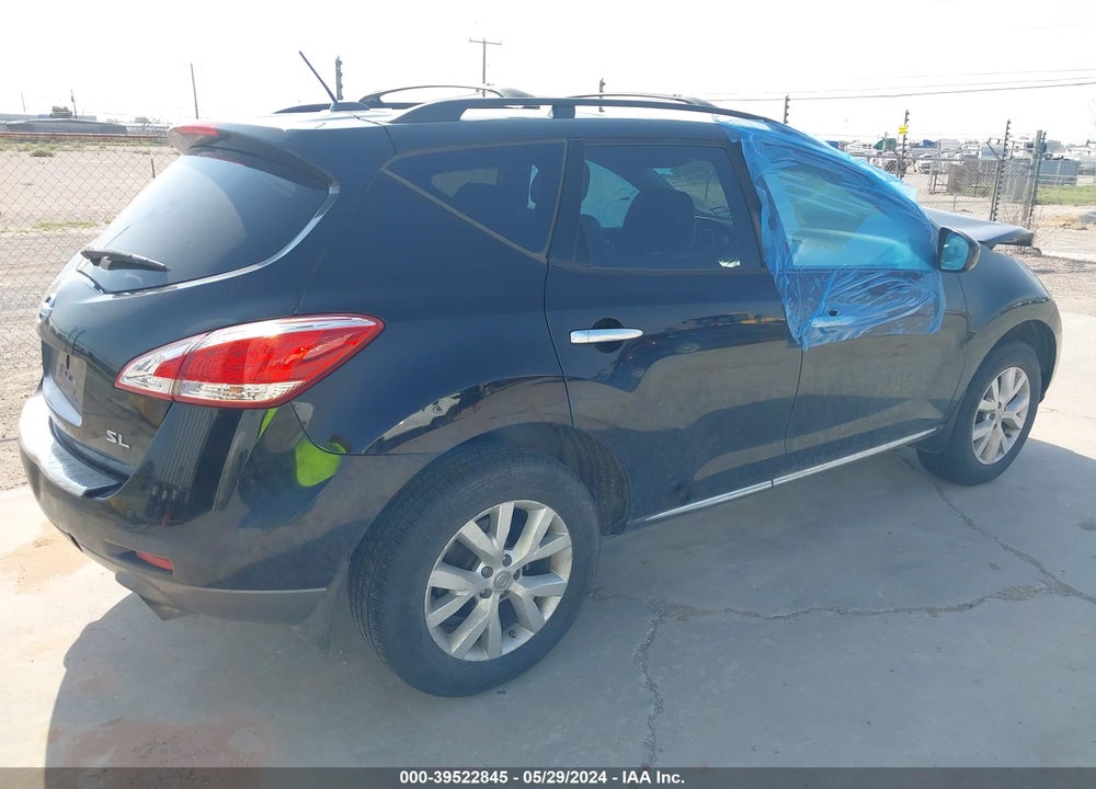 2011 NISSAN MURANO SL VIN: JN8AZ1MU5BW062298