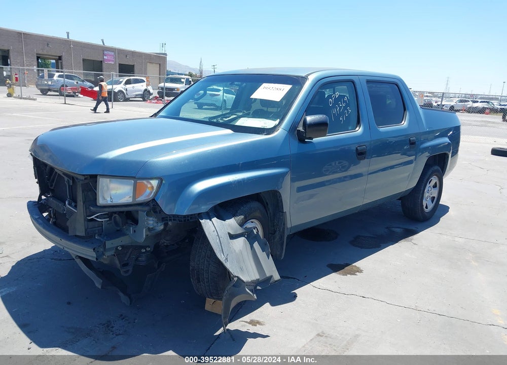 2007 HONDA RIDGELINE RT VIN: 2HJYK16297H526673
