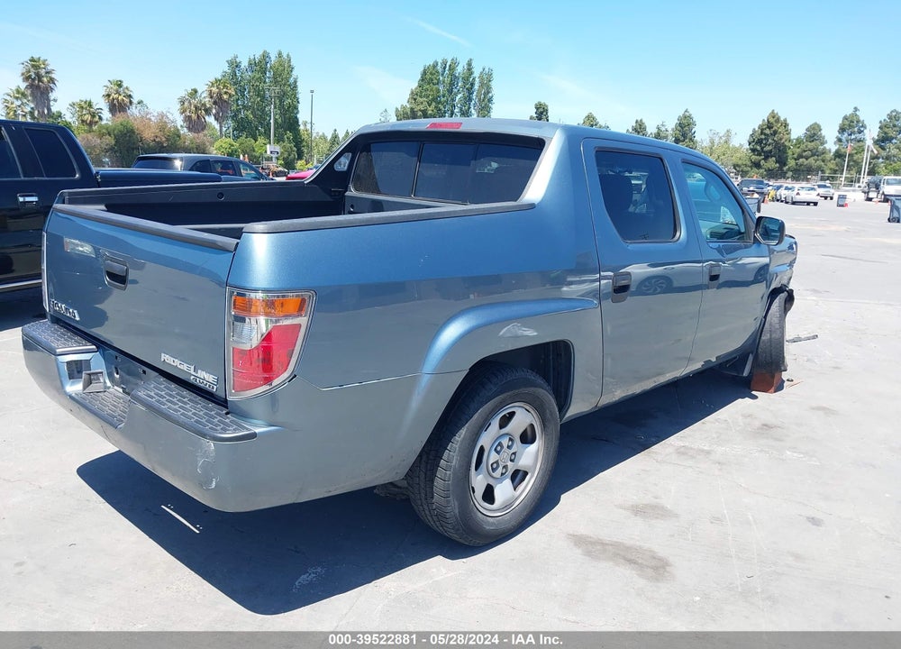 2007 HONDA RIDGELINE RT VIN: 2HJYK16297H526673