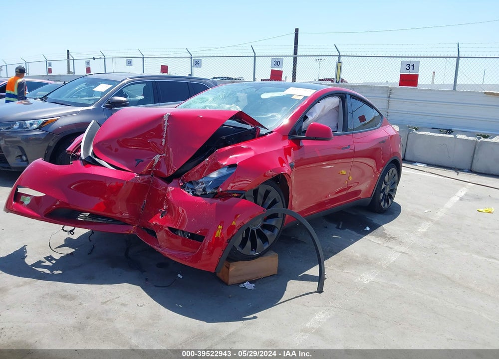 2023 TESLA MODEL Y AWD/PERFORMANCE DUAL MOTOR ALL-WHEEL DRIVE VIN: 7SAYGDEF5PF791577