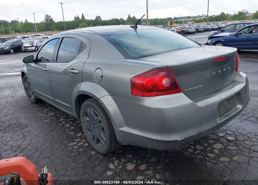 2012 DODGE AVENGER SE VIN: 1C3CDZAG3CN269803