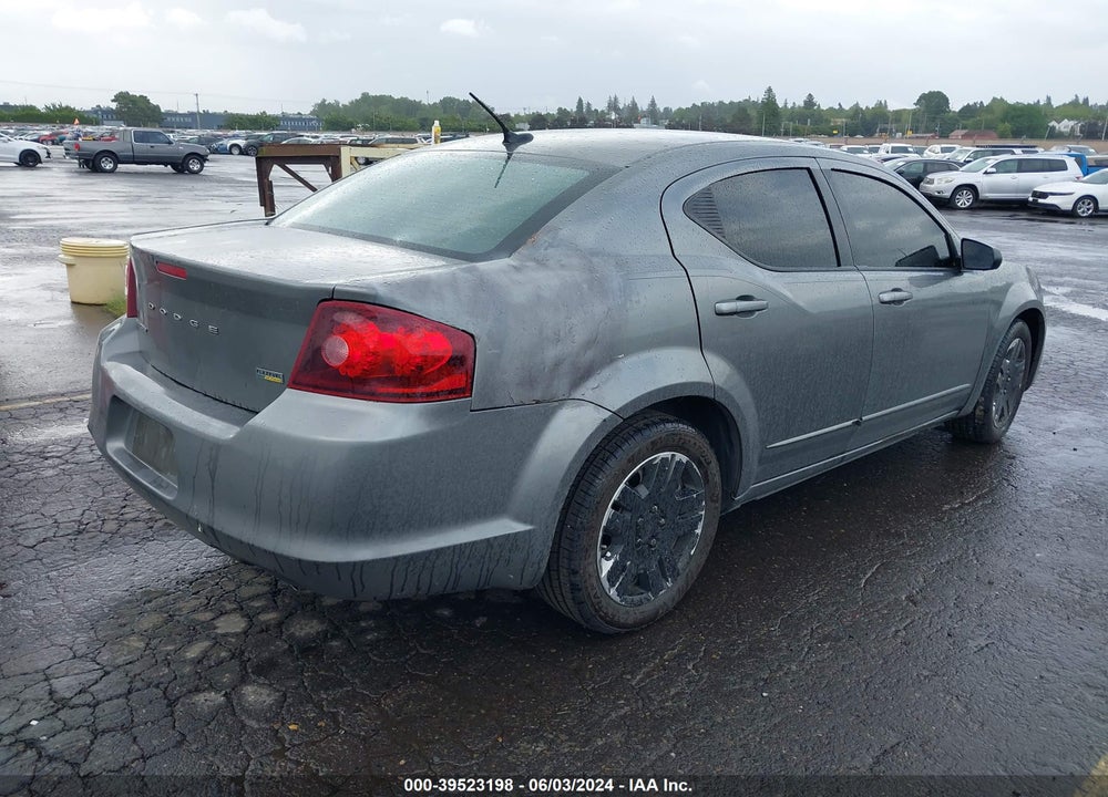 2012 DODGE AVENGER SE VIN: 1C3CDZAG3CN269803