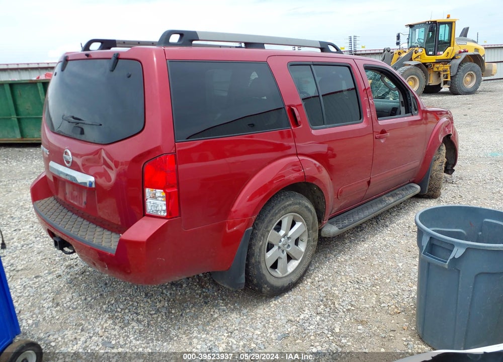 2011 NISSAN PATHFINDER SV VIN: 5N1AR1NN1BC623614