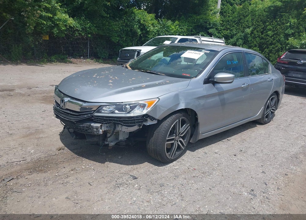 2017 HONDA ACCORD SPORT VIN: 1HGCR2F54HA001824