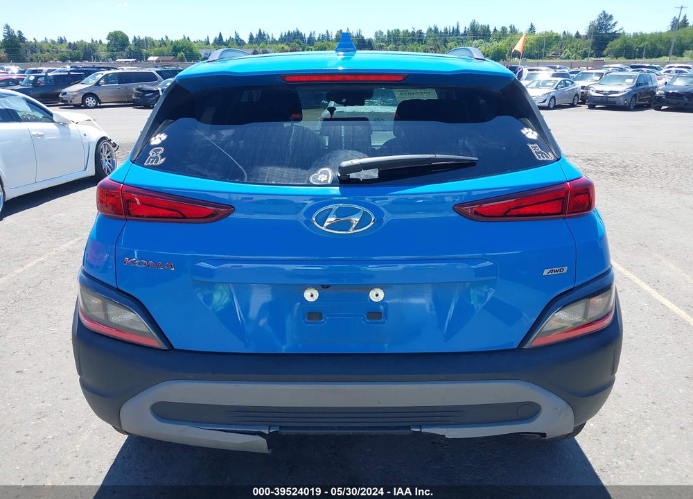 2022 HYUNDAI KONA SEL VIN: KM8K6CAB6NU836920