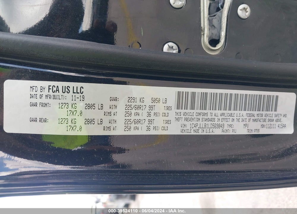 2020 JEEP CHEROKEE LATITUDE PLUS FWD VIN: 1C4PJLLB1LD569849