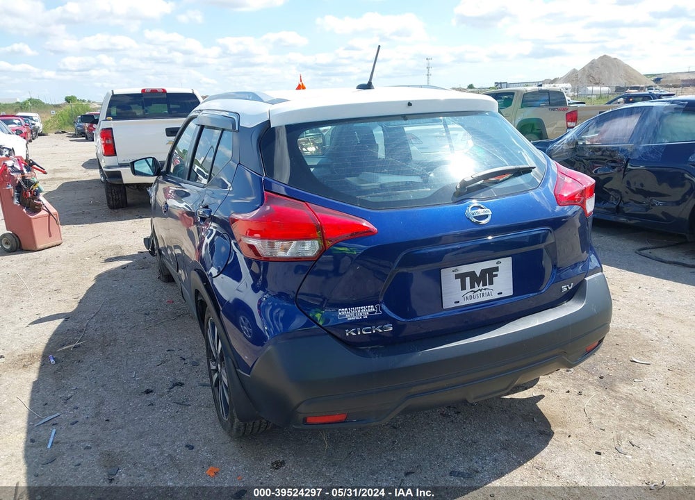 2019 NISSAN KICKS SV VIN: 3N1CP5CU6KL531586