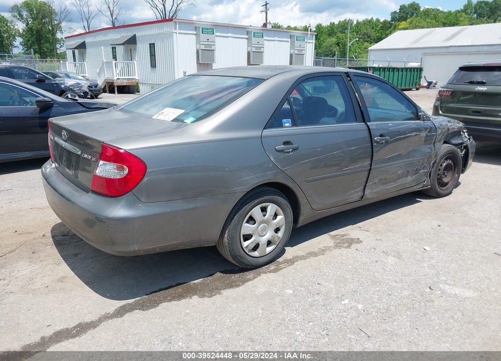 2004 TOYOTA CAMRY LE VIN: 4T1BE32K54U811278
