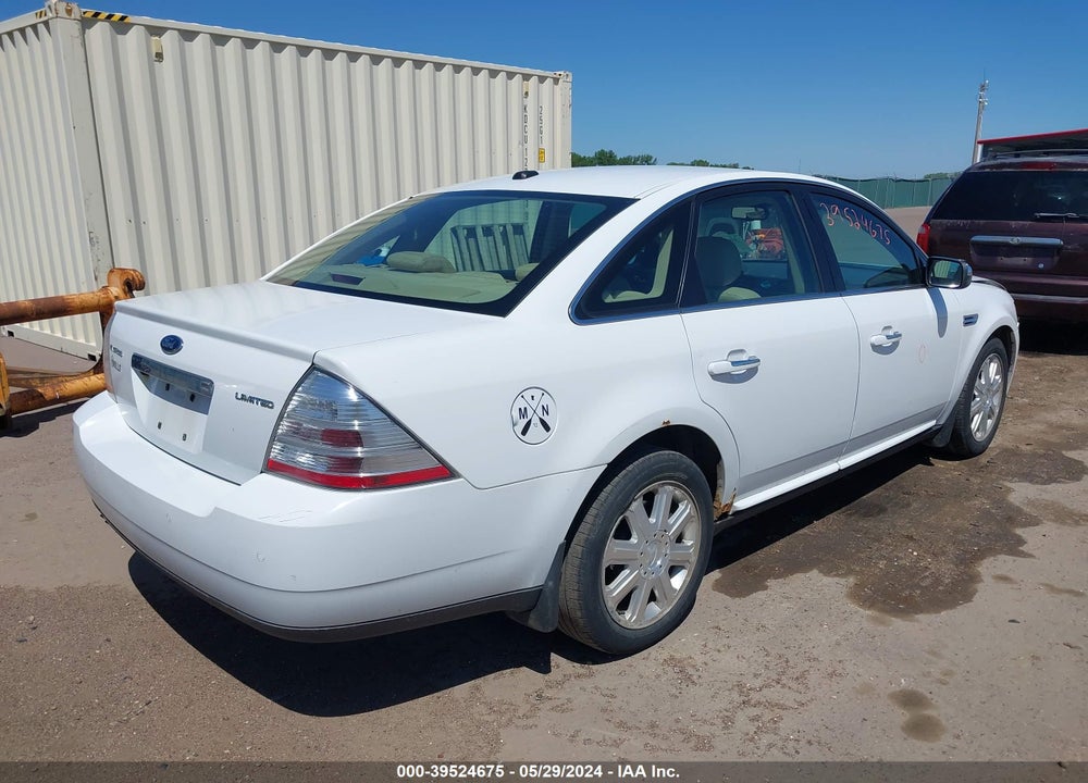 2008 FORD TAURUS LIMITED VIN: 1FAHP25W88G185463