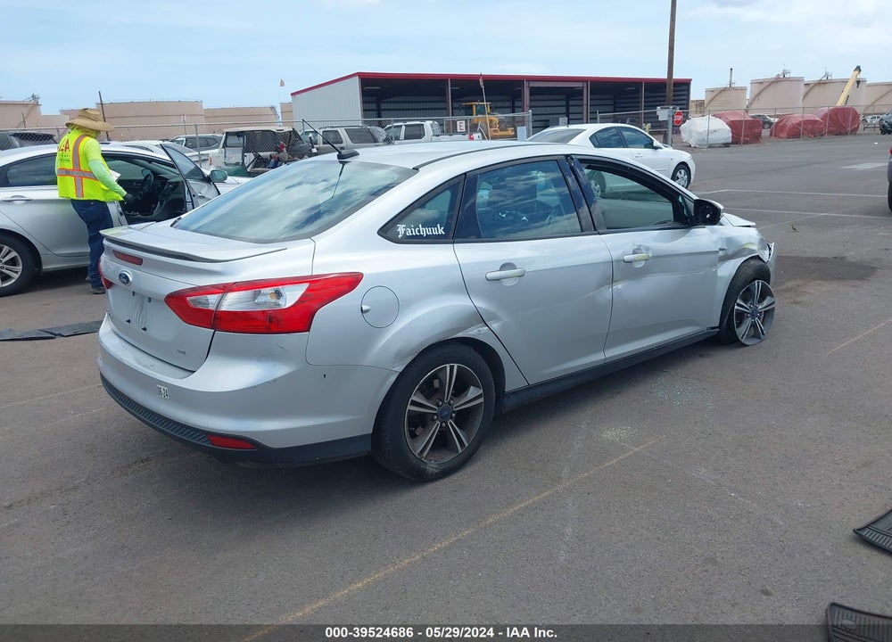 2014 FORD FOCUS SE VIN: 1FADP3F24EL341792