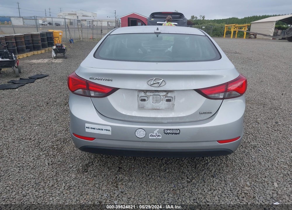 2014 HYUNDAI ELANTRA LIMITED VIN: 5NPDH4AE0EH484581