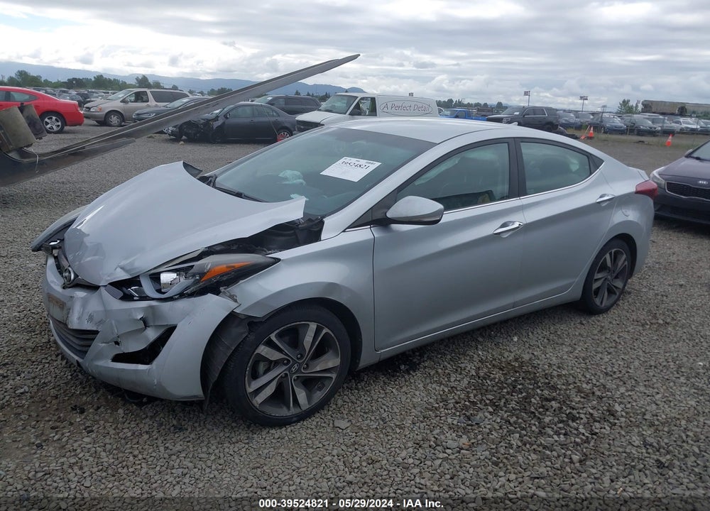 2014 HYUNDAI ELANTRA LIMITED VIN: 5NPDH4AE0EH484581
