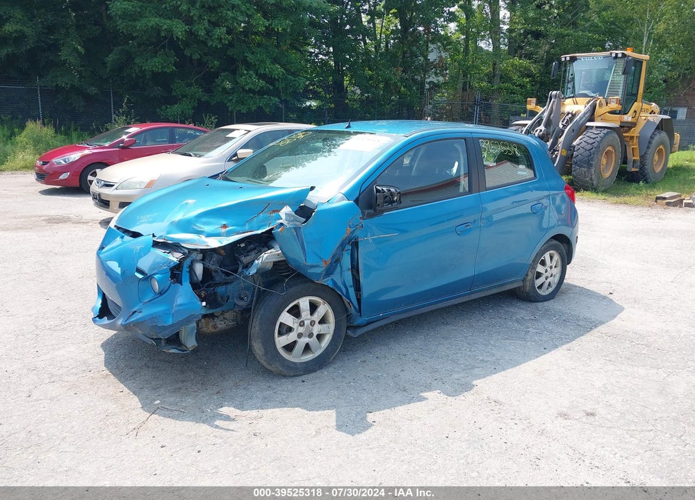 2014 MITSUBISHI MIRAGE ES VIN: ML32A4HJ8EH016467