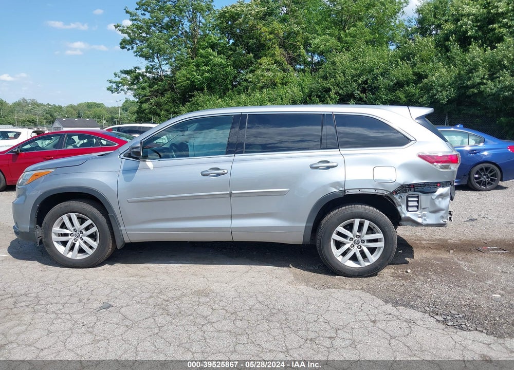 2016 TOYOTA HIGHLANDER LE V6 VIN: 5TDBKRFH9GS271196