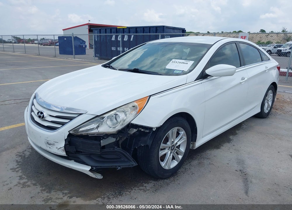 2014 HYUNDAI SONATA GLS VIN: 5NPEB4AC8EH886143