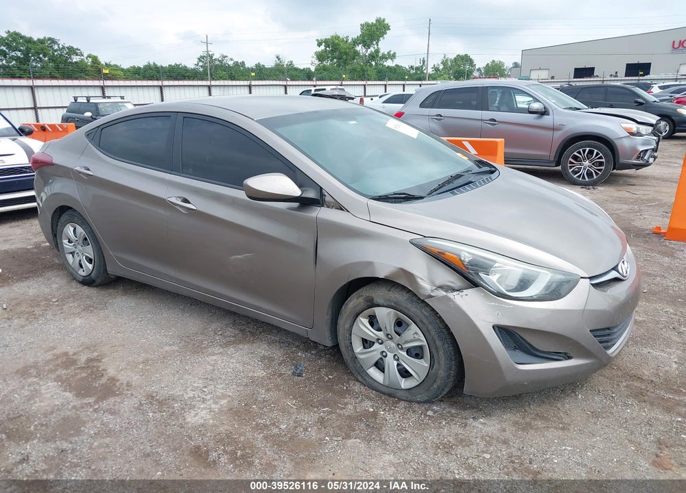 2016 HYUNDAI ELANTRA SE VIN: 5NPDH4AEXGH705641