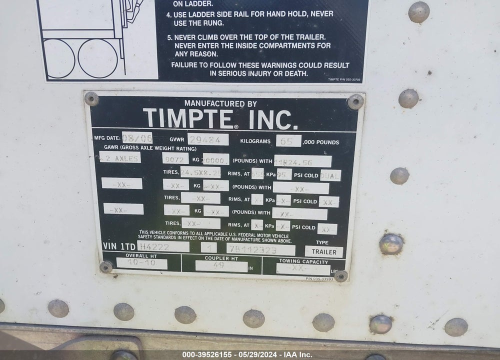 2007 TIMPTE --- VIN: 1TDH422217B112323
