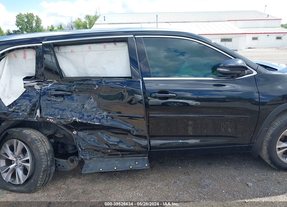 2014 TOYOTA HIGHLANDER XLE V6 VIN: 5TDJKRFHXES010507