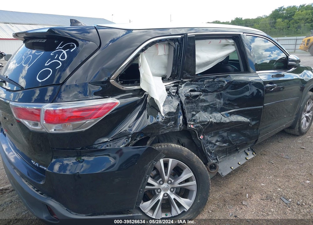 2014 TOYOTA HIGHLANDER XLE V6 VIN: 5TDJKRFHXES010507