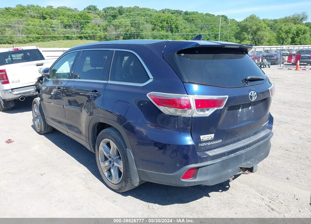 2016 TOYOTA HIGHLANDER LIMITED V6 VIN: 5TDDKRFH7GS305287