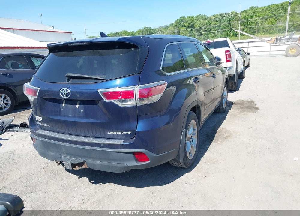 2016 TOYOTA HIGHLANDER LIMITED V6 VIN: 5TDDKRFH7GS305287