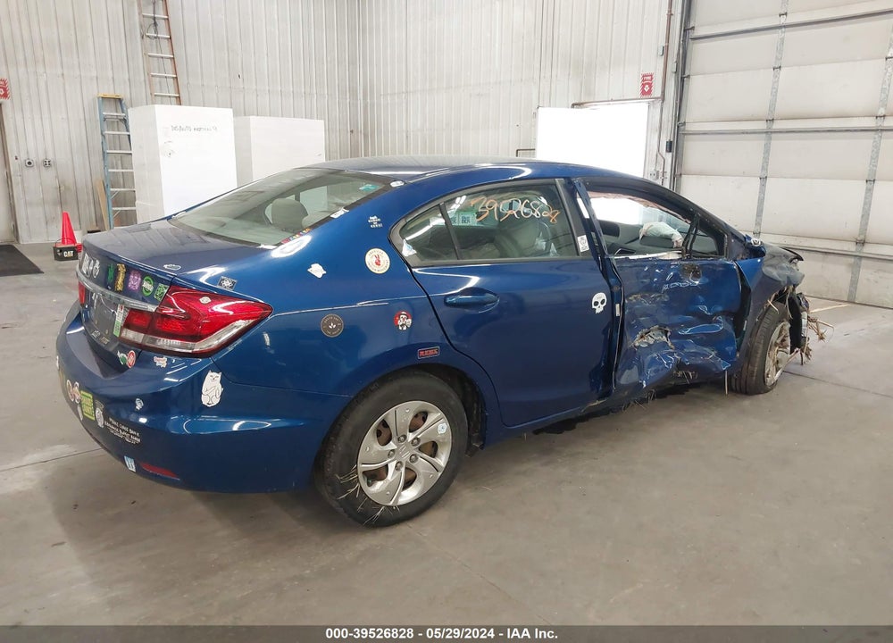 2013 HONDA CIVIC LX VIN: 19XFB2F53DE248839